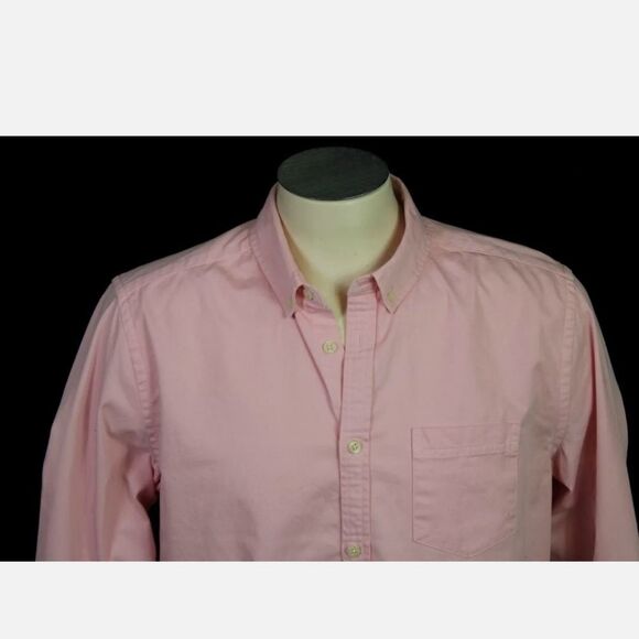 CPO Provisions Cotton PINK Button Down Shirt (Size: M) - Picture 7 of 10